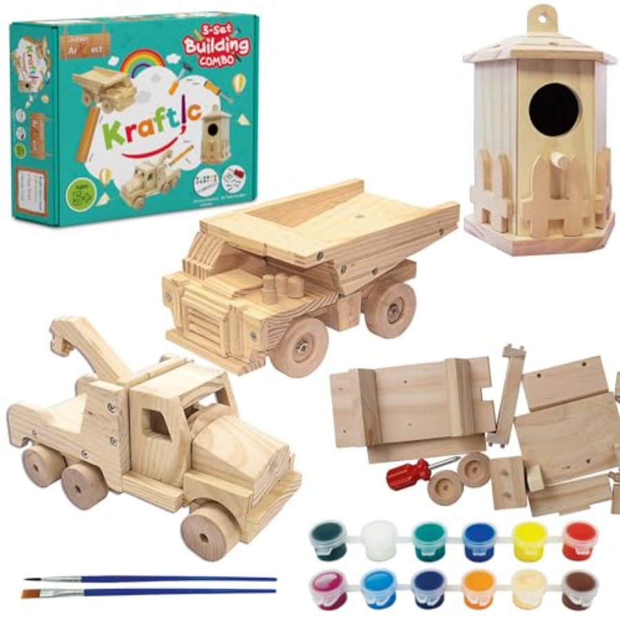 Woodworking Kits For Adults - Kit de Construção em Madeira para