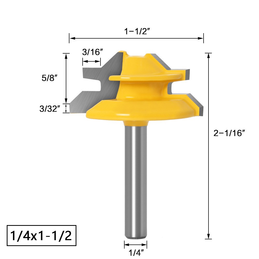 Woodworking Quotes - Fresa de Encaixe de 45 Graus
