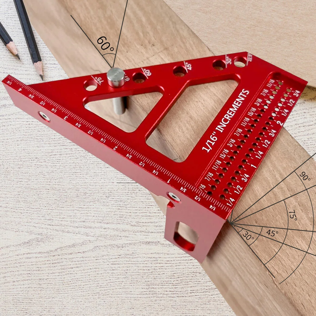 Woodworking For Engineers - Régua de medição multiângulo 3D -