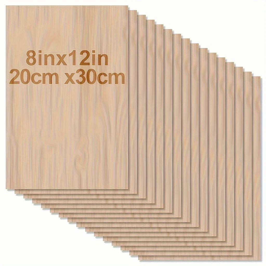 Woodworking Zone - 4/8 Peças de Madeira para Artesanato