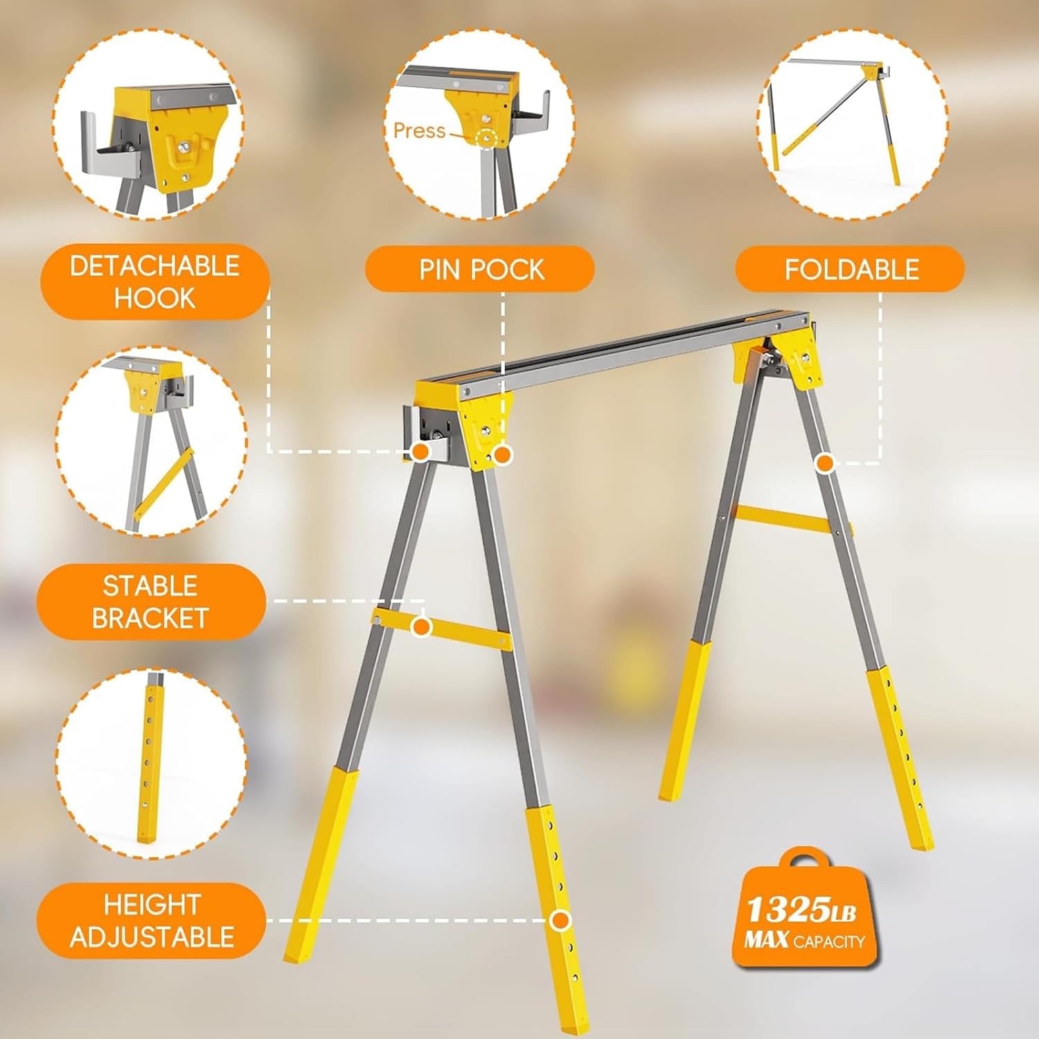 Suporte de Serra Ajustável em  - Woodworking Carpenter avaliação e preço
