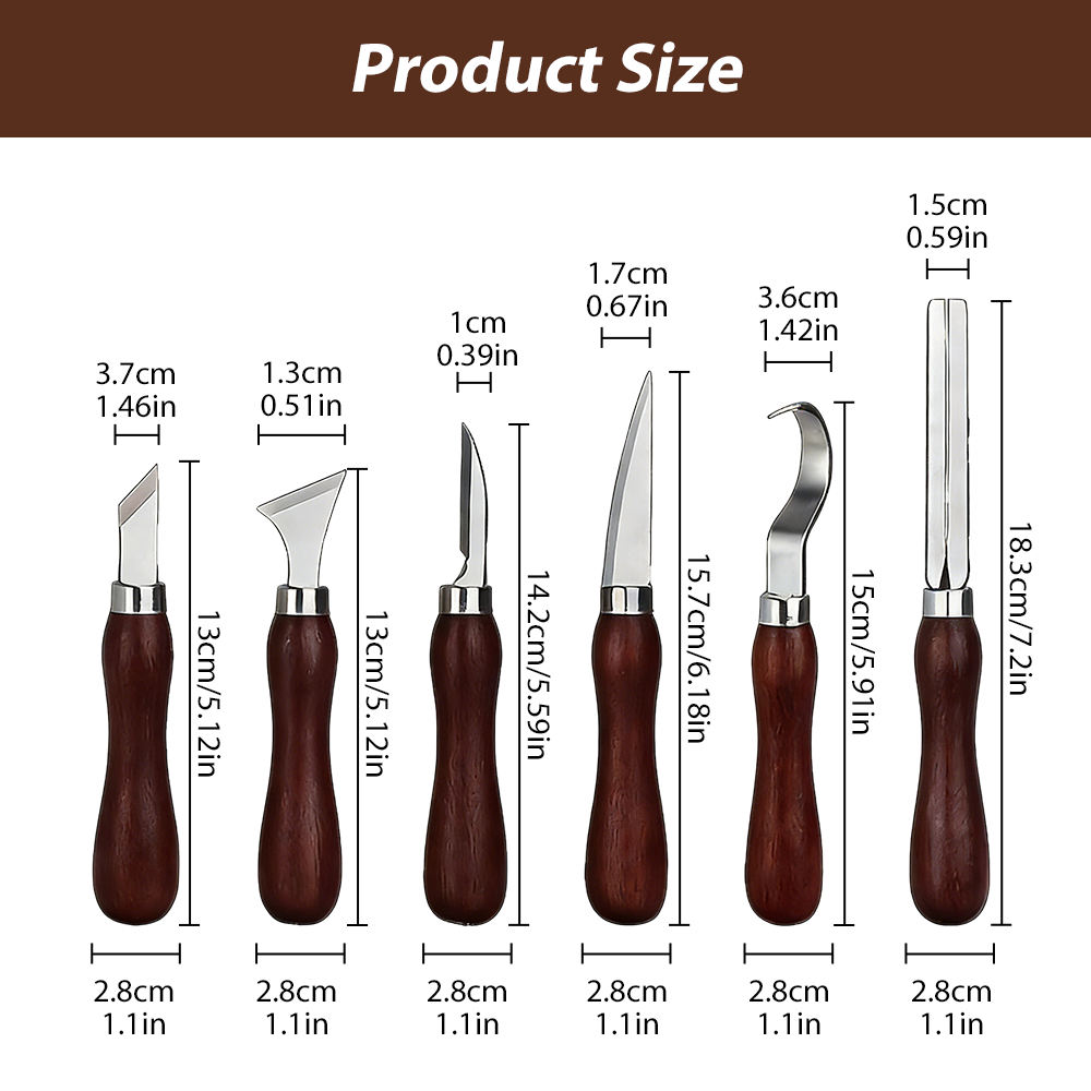 Kit de entalhe em madeira faça - Woodworking Knives avaliação e preço