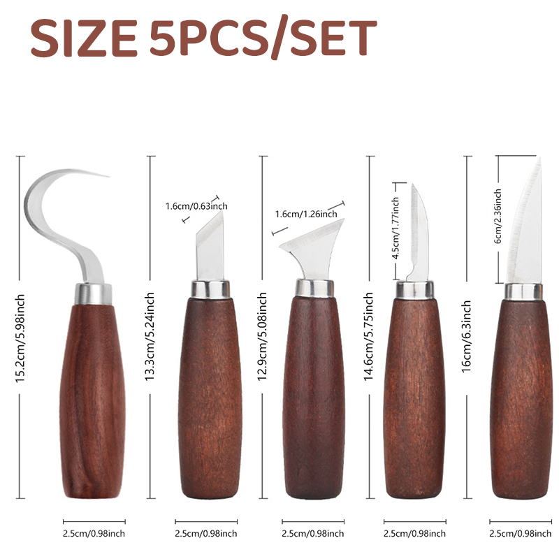 5 pçs ferramentas para escultu - Woodworking Knives avaliação e preço