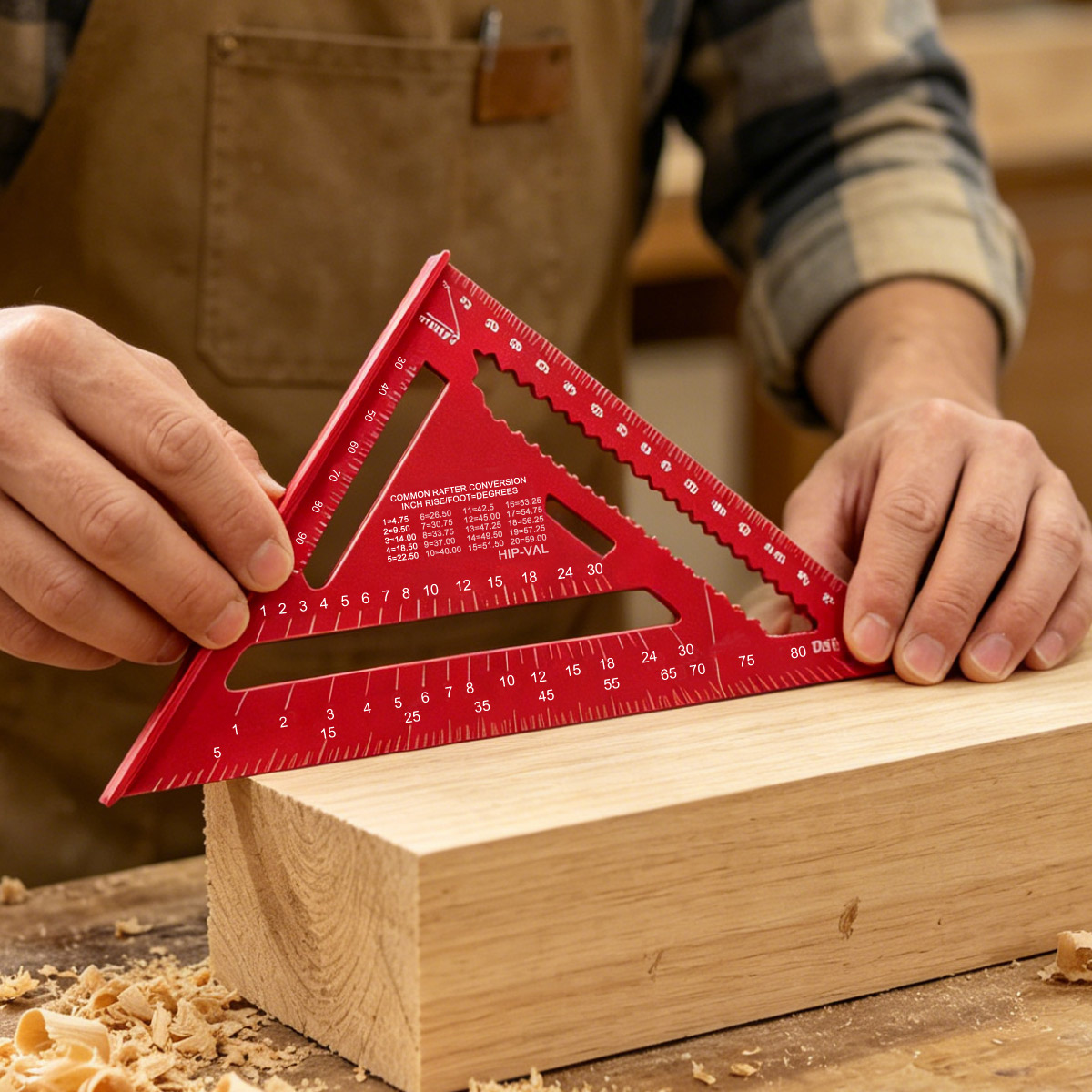 Régua Triangular de Alta Preci - Woodworking Basic Tools avaliação e preço