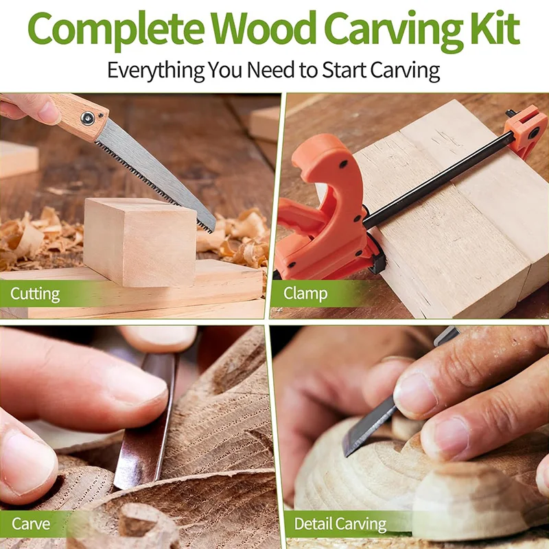 Kit de Escultura em Madeira 15 - Woodworking Kits For Adults avaliação e preço