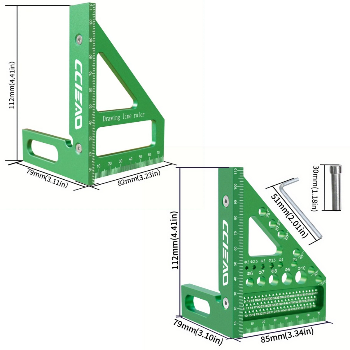 Régua de medição multiângulo 3 - Woodworking Carpenter avaliação e preço