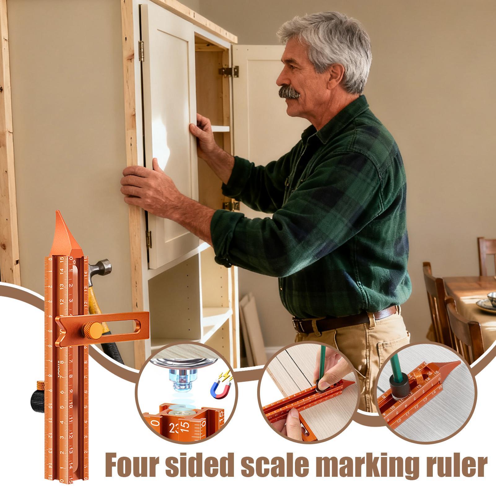 Régua para carpintaria, base m - Woodworking Carpenter avaliação e preço