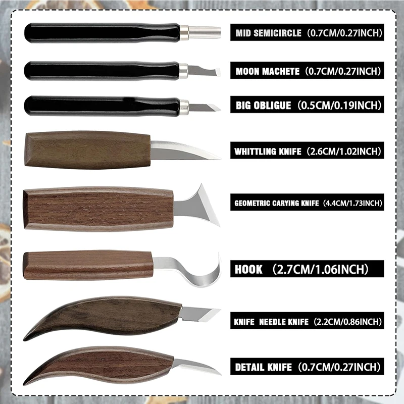 Kit de entalhe em madeira, 17  - Woodworking Kits For Adults avaliação e preço