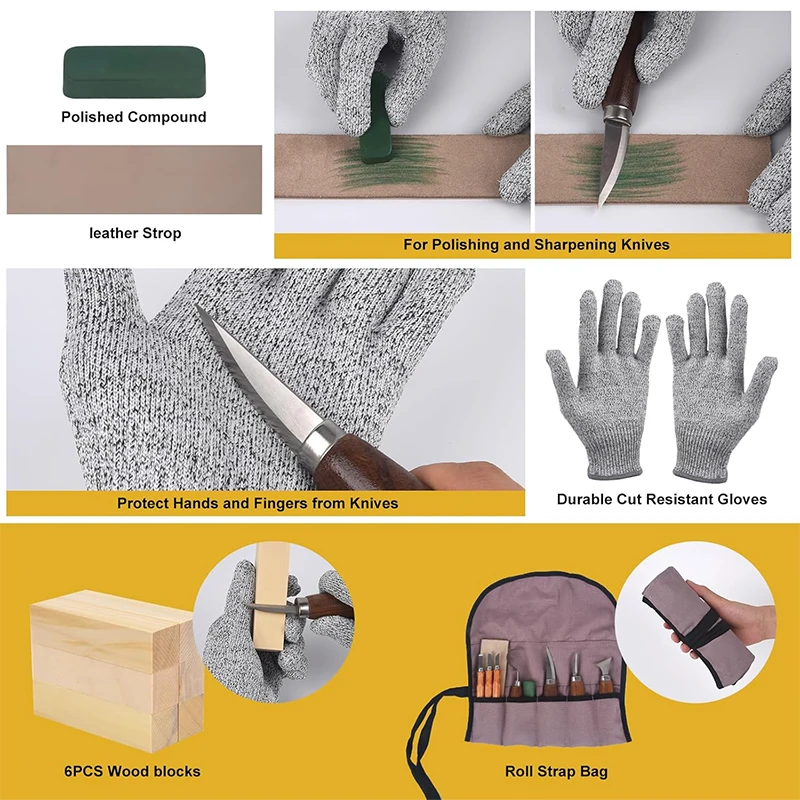 Kit de Escultura em Madeira, C - Woodworking Kits For Adults avaliação e preço