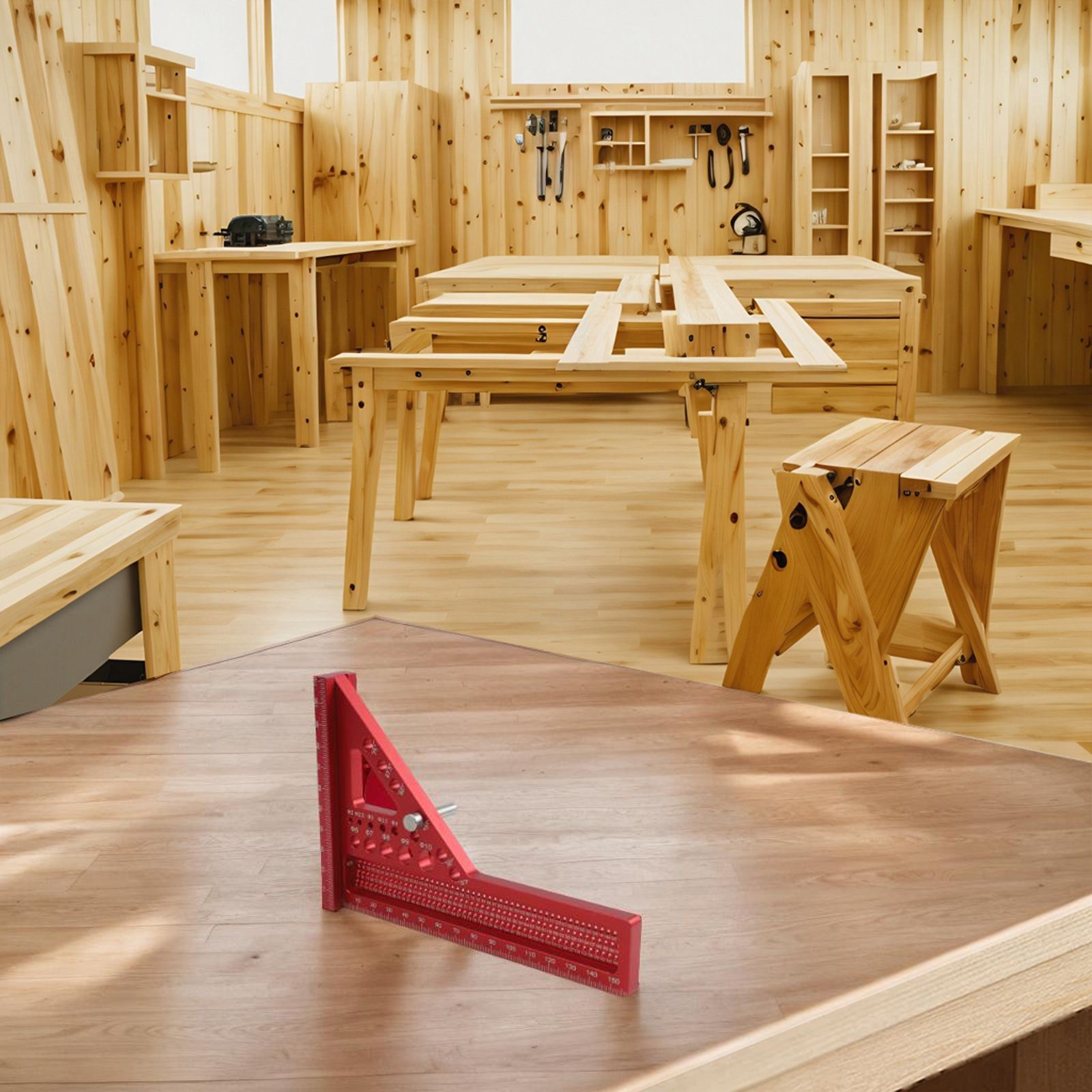 Régua de Carpinteiro 3D Vermel - Woodworking For Engineers avaliação e preço