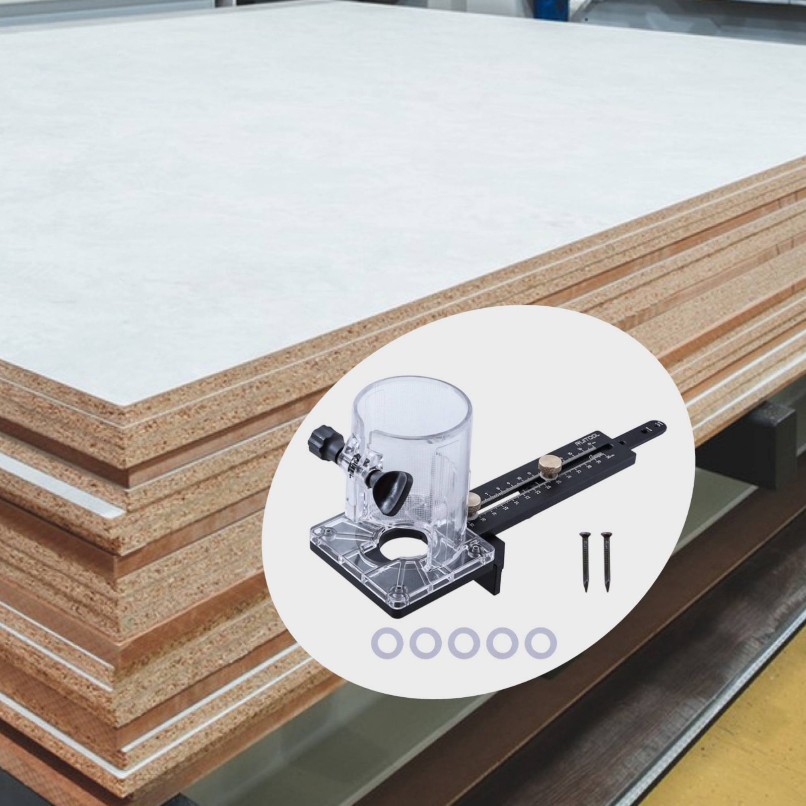 Gabarito de Corte Circular par - Woodworking Carpenter avaliação e preço